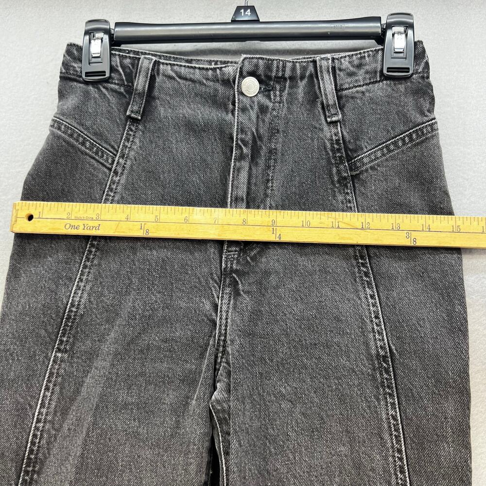 We The Free Jeans Women's 26 (2) Black Ultra Flare Wide Leg Boho Preppy Witchy - Picture 10 of 13